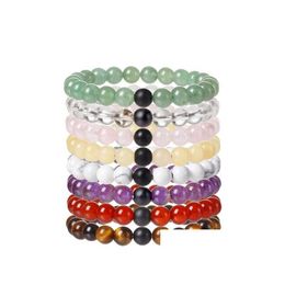 Kralen natuursteen kralen armband diffuser kwarts semidrecious genezende vrouwen mannen unisex edelsteen yoga energie sieraden drop levering dhidt