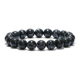 Perlé pierre naturelle perle ronde bouddha Bracelet yeux de tigre Yoga méditation pour hommes femmes bijoux livraison directe 202 D4W