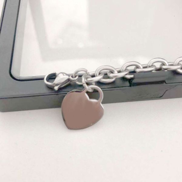 Colliers de perles 15mm, Bracelets en forme de cœur, chaîne ronde en acier inoxydable pour Couple, bijoux à la mode pour la saint-valentin, vente en gros