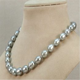 Colliers de perles 19'' Naturel AAA Mer du Sud 10x12mm Gary Pearl Collier Or 14k