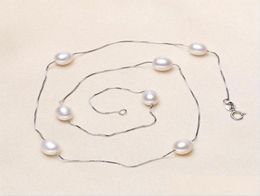 Colliers perlées Collier de perles d'eau fraîche 925 Sier Pendant Femmes 78 mm 4 Color Natural Starry Baroque Jewelry Drop Livrot 24375602