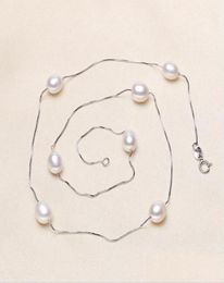 Collane con perline Collana di perle d'acqua dolce Ciondolo in argento 925 per donna 78 mm 4 colori Gioielli barocchi stellati naturali Consegna a goccia 22265159