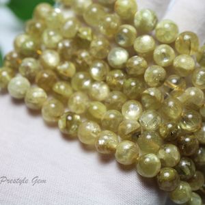Colliers de perles Meihan Freeshiping or naturel Lepidolite 6mm 8mm 10mm perles rondes lisses pour la fabrication de bijoux design pierre gemme bricolage 230306