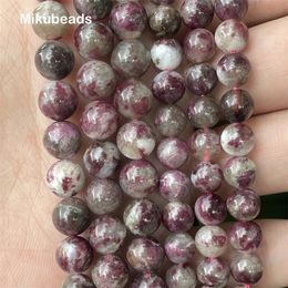 Colliers de perles naturel une tourmaline rose foncé 6mm 8mm perles rondes lisses en vrac pour la fabrication de bijoux bracelets à bricoler soi-même collier livraison gratuite 230320