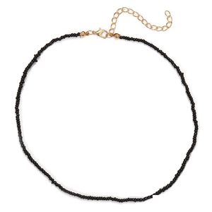 Beaded Necklaces Simple perles noires collier court Femme bijoux femmes colliers ras du cou Femme dames fête cadeau bijoux colliers stylo Otv9E