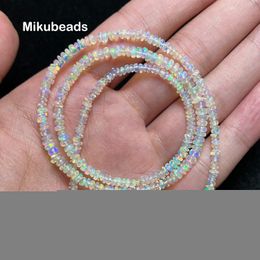 Kralen kettingen groothandel natuurlijke 5a opal rondelle platte losse kralen voor het maken van sieraden armband ketting diy 221207