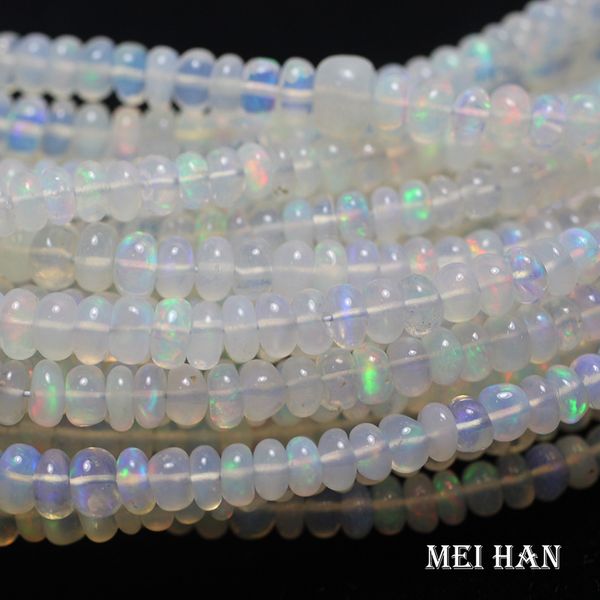 Colliers de perles en gros Top opale éthiopienne Rondelle pierres précieuses perles en vrac pour la fabrication de bijoux conception de bricolage produits tendance 221207