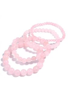 Bracelet rose oaiite rose femmes femmes Bracelet de cristal naturel yoga méditation prière Charme Reiki Energy Stone Pulse Jewelry Gift 240423