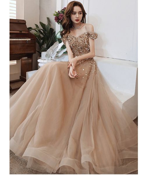 Vestidos de noche con lentejuelas con lentejuelas con bolsillos con bolsillos vestidos de noche formales elegante vestido de fiesta incluso vestido zuhair murad