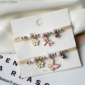 Bracelets de papillon rose perle