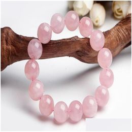 Stron perlé 13-16 mm Big Round Beads Bijoux de mode 2023 Les femmes aiment le Bracelet en cristal naturel Madagascar Vérial Madagascar Femme Drop de Dhyjv