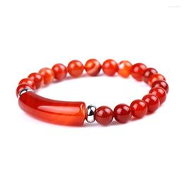 Perlenstrang 1 Stück natürlicher Tigerauge Opal Onyx Perlenarmband Reiki Heilung Amethyst Charm Damen Yoga Elegantes Paar Geschenk 8 mm Tropfen D Dhna8