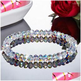 Kralen streng mode colorf ab kristal voor vrouwen temperament handwerk armbanden armbanden charmes sieraden drop levering dhk8x