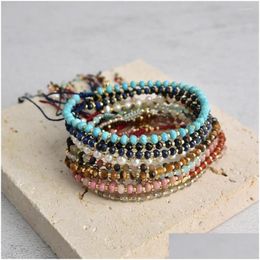 Kralen streng kkbead natuursteen armband mannen vrouwen sieraden miyuki sierlijke armbanden in hight quality pseras femme 2023 sieraden d dhnxi