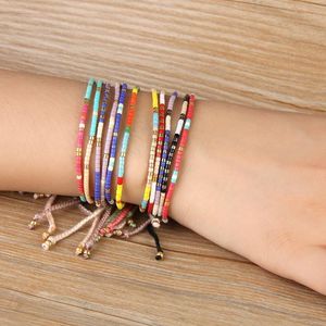 Brins de perles 10 pièces/ensemble Miyuki bracelets pour femme graine d'anime fait à la main amis Boho brin filles cadeaux perlés