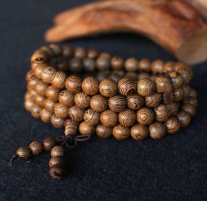 Brins de perles 1pcs 6 mm8 mm 8 mm de santal naturel bouddhiste bouddha méditation en bois de prière de prière mala bracelet bangles femmes hommes bijour7035864