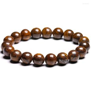 Kralen strengen 6 mm 8 mm 10 mm ronde natuurlijke grijze pyrietsteen semi -kostbare kralen voor armband vrouwen mannen sieraden bad lars22