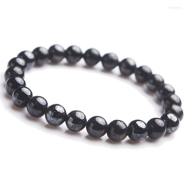 Beaded Strands 8mm véritable perles de pierre naturelle bracelets à breloques violet Sugilite gemme cristal perle ronde Bracelet extensible pour femmes hommes Trum22