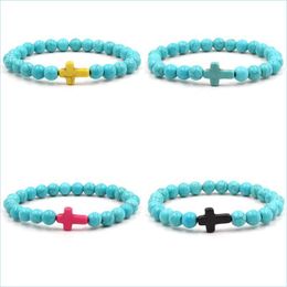 Brins Perlés Brins Perlés Turquoise Bracelet Turquoises Pierre Nouveaux Bijoux Femme Homme Accessoires De Mode Perles Bracelets Jesus Cro Dhvdb