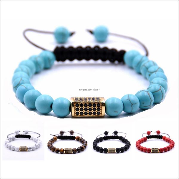 Brins de perles Meilleure vente 10Pc / Set 8Mm Perles personnalisées à la main Weave Friends Bracelet pour la mode Yiwu Bijoux Drop Deli Dhseller2010 Dhr5W