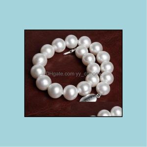 Bracelets de brins de perles Bijoux 8-9mm Bracelet de perles rondes blanches de la mer du Sud 7,5-8 pouces 925 Sier Drop Livraison 2021 Nqzug Dhfoy