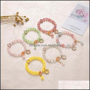 Kralen, strengen armbanden sieraden kristallen armband voor vrouwen zon bloem handketen meisjes polsbandje kleine maisy kralen zusters vriendinnen gif