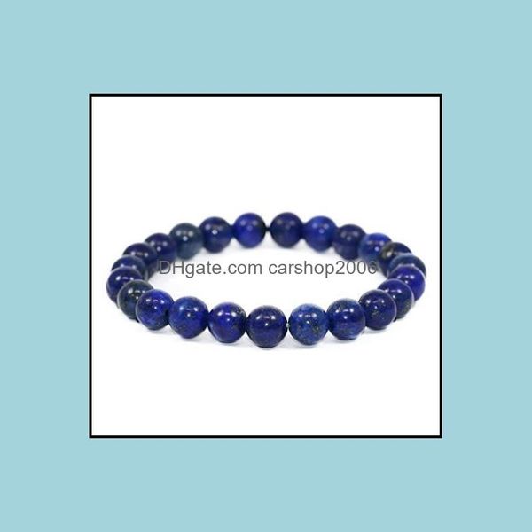 Perles Brins Bracelets Bijoux Jln Power Perles Bracelet Gemmes Semi Précieuses Amazonite Hématite Lapis Pierre Corde Élastique Stretch Cadeau Pour M