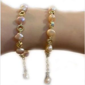 Bracelet de perle des brins perlées de haute qualité de haute qualité avec une forme de couleur d'eau fraîche de forme spéciale