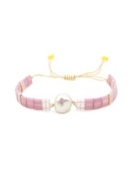 Brins de perles go2boho miyuki tila perles bracelet pour femmes bijoux d'eau fraîche bracelets bijoux amitié amitié fait à la main boh4103240