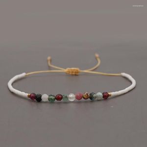 Kralen strengen go2boho multicolor semi-legale stenen armband smal verstelbare zaadarmbanden voor vrouw