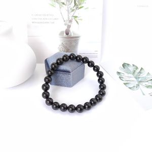 Kralen strengen hoogwaardige zwarte toermaline armband genezende kristallen wortel chakra yoga meditatie sieraden bescherming-emotionele stabiliteit tr