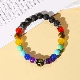 Kralen strengen hiyong mode 7 chakra armband zes woorden feng shui kralen genezende yoga armbanden veel geluk rijkdom sieraden vrouwen men inte22