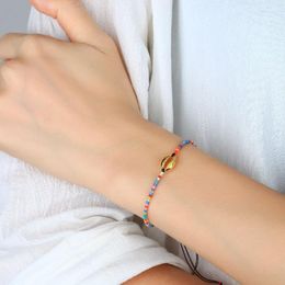 Perles colorées KELITCH Miyuki perles colorées coquille femmes Bracelets faits à la main brin amitié bijoux pour cadeaux Bracelet accessoires Inte22