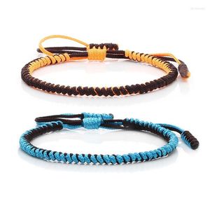 Kralen strengen mannen vrouwen Tibetaanse boeddhistische gevlochten armbanden geweven touw string armbanden voor handgemaakte knopen vrouwelijke sieraden geluk geschenkd la