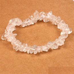 Brins de perles de guérison naturel brins de cristal braceletes sodalite puce gemmstone 18cm stretch bracelet pierre de luxe concepteur bijou dh30r