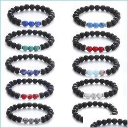 Brins perlés Nouvelle Mode Turquoise Empereur Pierre Bracelets Hommes Et Femmes Simple Boucle Simplicité Ornements Bracelet De Perles 2 71Jl P2 Dh72N