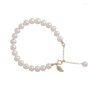 Brins de perles véritable perle d'eau douce naturelle Bracelet de mode dames bijoux élégants petite amie anniversaire cadeau de mariage en gros Fawn22