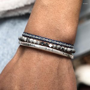 Kralen strengen Tibetaanse boeddhistische vispatroon natuursteen yoga kralen bangle gelukkige vriendschap touw ketting sieraden geschenken kent22