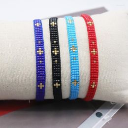 Kralen strengen zhongvi miyuki prachtige armband Bohemia star design mode sieraden goud gekleurde veelkleurige armbanden voor vrouwen 202 lars22