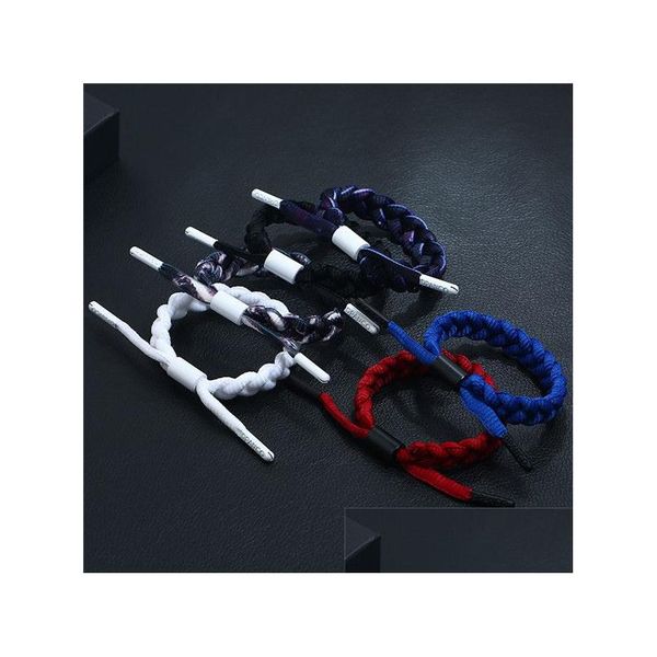 Perlé Unique Créatif Lacet Strand Bracelet Pour Les Femmes Bricolage À La Main Tissé Bracelets Corde De Mode Couple Bijoux Bon Design Amant Dh2Jb