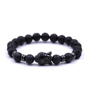 Perlé En Gros À La Main Diffuseur Pierre Naturelle Bracelets Femmes Bijoux Charmes Roche Volcanique Tête De Bouddha Perles Pour Hommes Drop Delivery Dhj5N