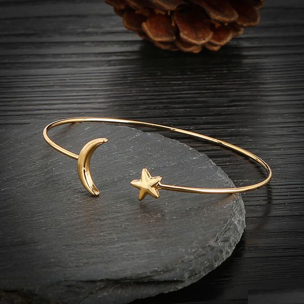 Bracelet des femmes en perles Sier Moon Star Design Special vous donne des tendances uniques livraison de chute 202 DHRHL