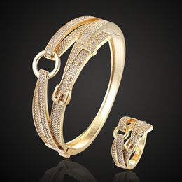 Perlé année femmes Couple bijoux mode femmes zircon cubique Bracelet Bracelet ceinture manchette Bracelet accessoire de mariée 230422