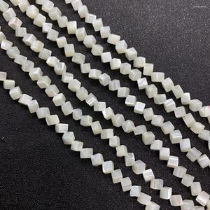 Kralen 1 string Natural Shell Moeder-of-Pearl diagonaal vierkante doe-het-zelf maken charme ketting armband accessoires dames sieraden