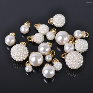 Perles 10 pièces ABS plastique Imitation perle 8x15 10x17 12x19 14x22 16x24 20x27mm pendentifs en vrac pour la fabrication de bijoux