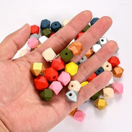 Perles géométriques irrégulières en bois, 20/30/50 pièces, 10/12mm, entretoise ample pour la fabrication de bijoux, Bracelet, collier, boucle d'oreille