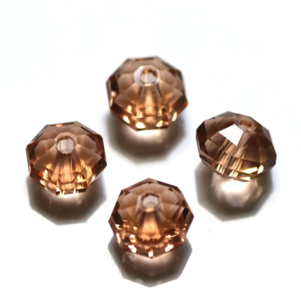 Perles 200pcs 4x6 mm tchèque en vrac en cristal rondelle lâche pour les bijoux faisant du bricolage à aiguille à aiguille multi-couleurs