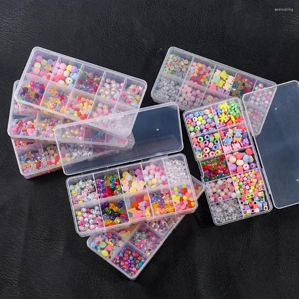 Kit de fabricación de joyas con letras acrílicas espaciador suelto de 44 estilos para DIY, pulsera hecha a mano, collar, juguetes educativos para niños