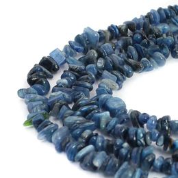 Kralen 6-8mm onregelmatige natuurlijke blauwe kyaniet chips spacer sieraden ontwerp strand 34"