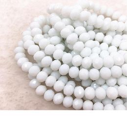 Perles 68pcslot 8x6 mm Rondelle Autriche Facet en vitre en cristal perles liège perles rondes bijoux de bricolage pour Jlliwe5456554